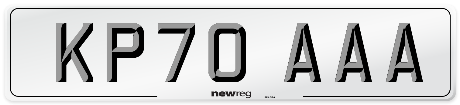 KP70 AAA Number Plate from New Reg